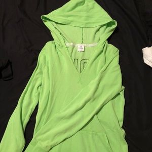 Lime Green & Black Victoria Secret Pink Hoodie